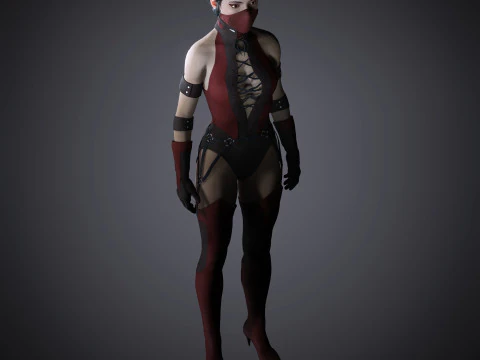 Skarlet Character 3D Model