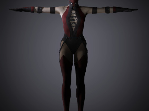 Skarlet Character Model 3D