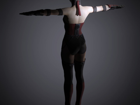 Skarlet Character Model 3D
