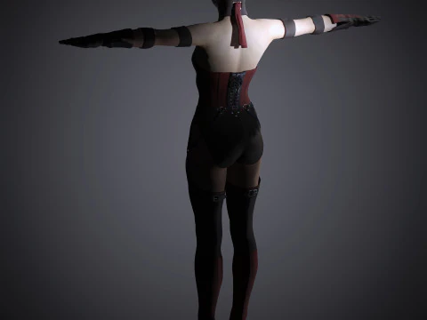 Skarlet Character 3D Model