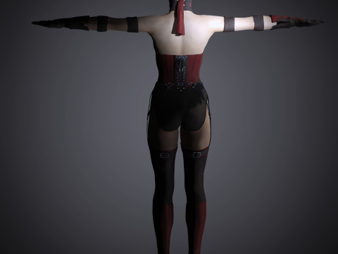 Skarlet Character Model 3D