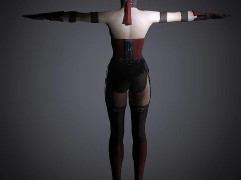 Skarlet Character 3D Model