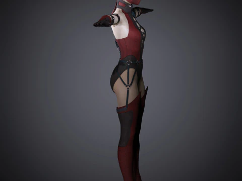 Skarlet Character 3D Model
