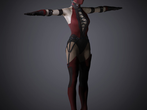 Skarlet Character Model 3D