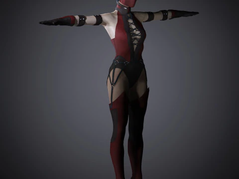 Skarlet Character 3D Model