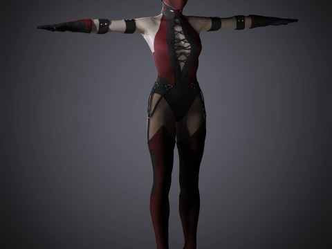 Skarlet Character Model 3D