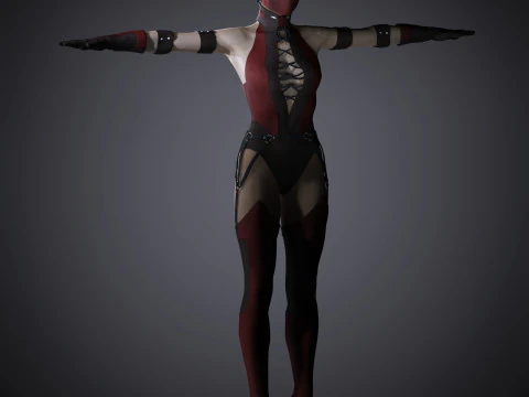 Skarlet Character 3D Model