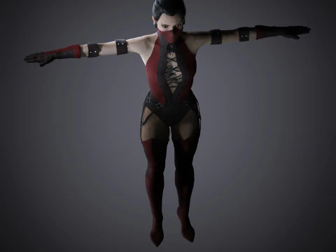 Skarlet Character 3D Model