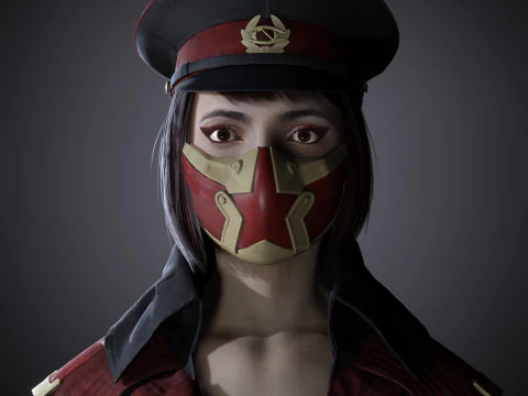 Skarlet Character 3D Model