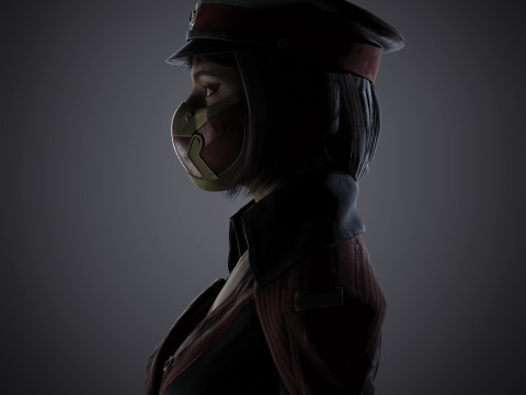 Skarlet Character Model 3D