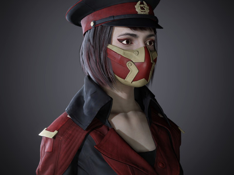 Skarlet Character Model 3D