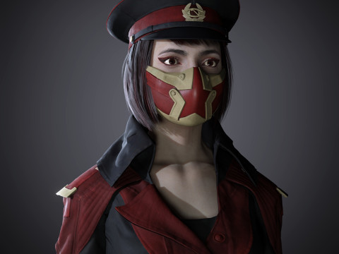 Skarlet Character Model 3D