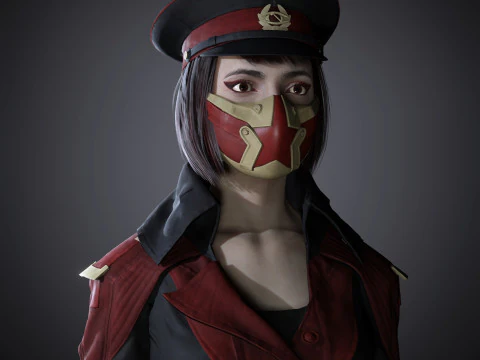 Skarlet Character 3D Model