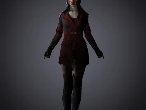Skarlet Character 3D Model