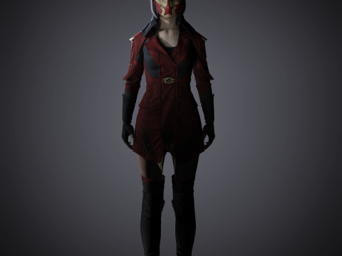 Skarlet Character Model 3D
