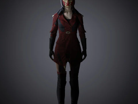 Skarlet Character 3D Model
