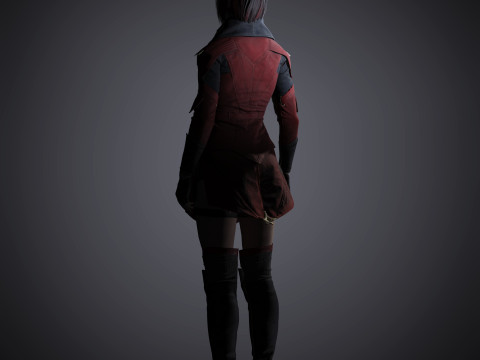 Skarlet Character Model 3D