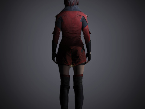 Skarlet Character Model 3D