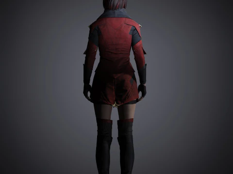 Skarlet Character 3D Model