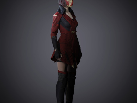 Skarlet Character Model 3D