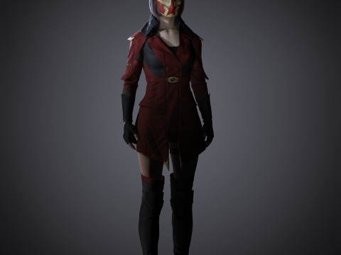 Skarlet Character Model 3D