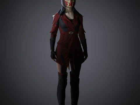 Skarlet Character 3D Model