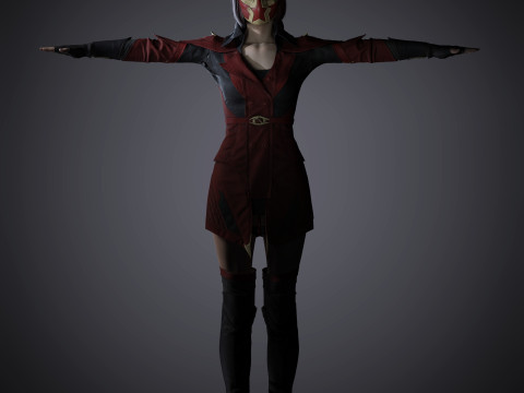 Skarlet Character Model 3D