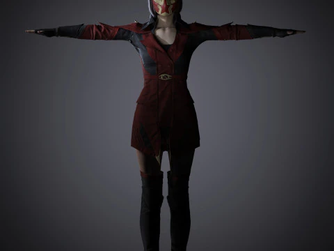 Skarlet Character 3D Model
