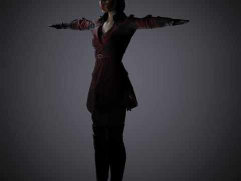 Skarlet Character Model 3D