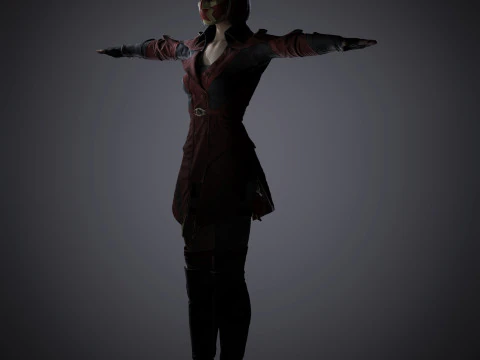 Skarlet Character 3D Model