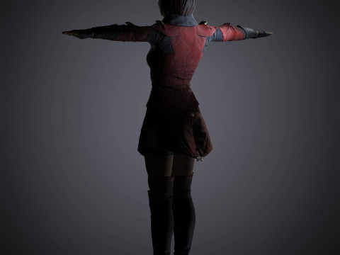 Skarlet Character Model 3D