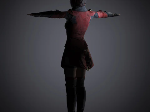 Skarlet Character 3D Model