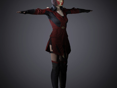 Skarlet Character Model 3D