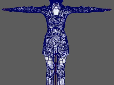Skarlet Character Model 3D