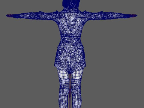 Skarlet Character Model 3D