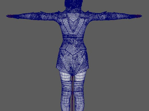 Skarlet Character 3D Model
