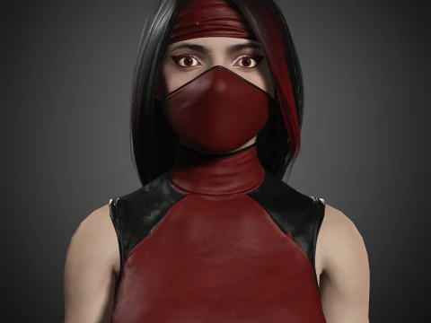 Skarlet Character 3D Model