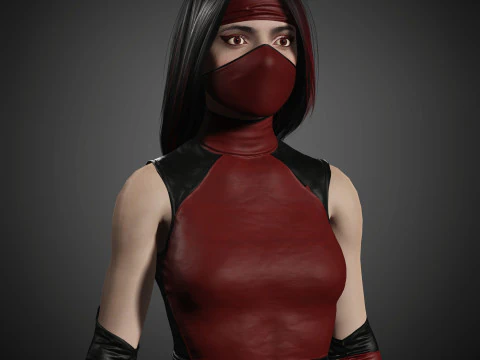 Skarlet Character 3D Model