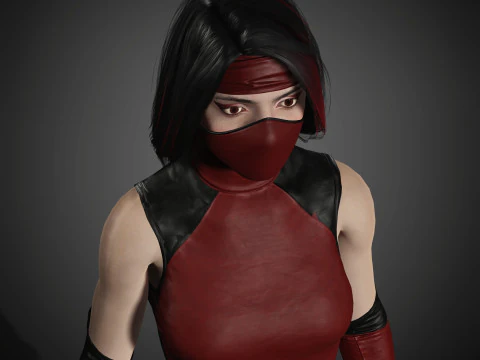Skarlet Character 3D Model