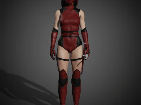 Skarlet Character 3D Model
