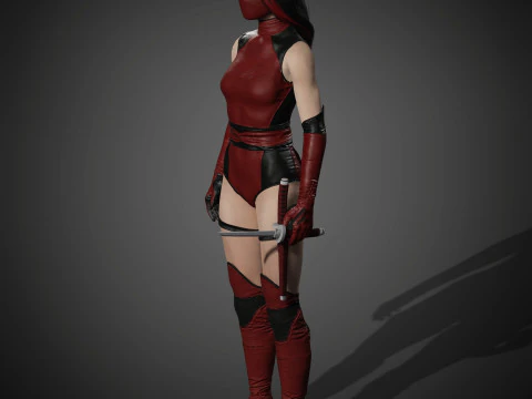 Skarlet Character 3D Model