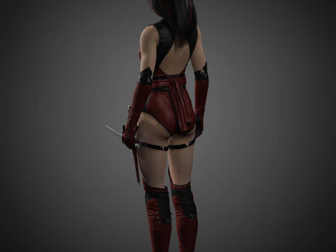 Skarlet Character 3D Model