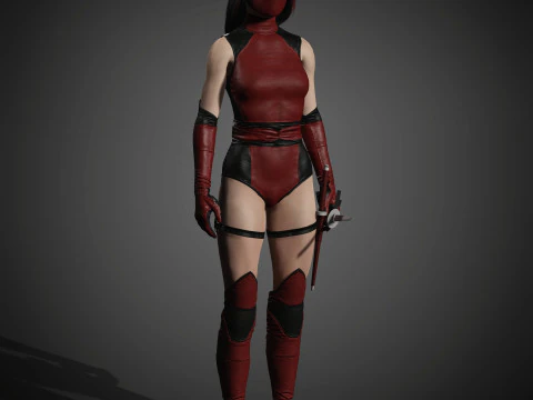 Skarlet Character 3D Model