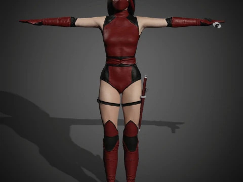 Skarlet Character 3D Model