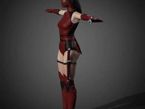 Skarlet Character 3D Model