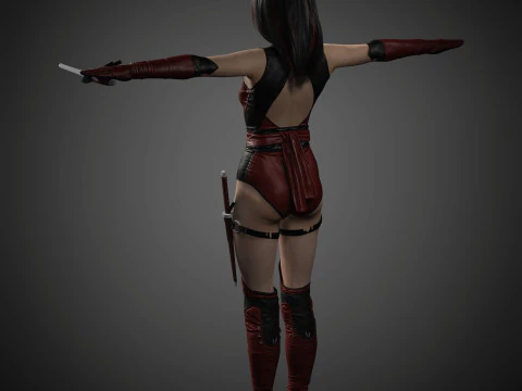Skarlet Character 3D Model
