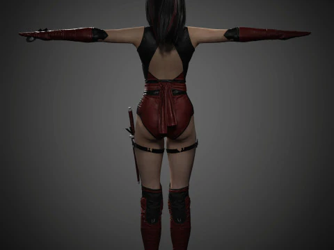 Skarlet Character 3D Model