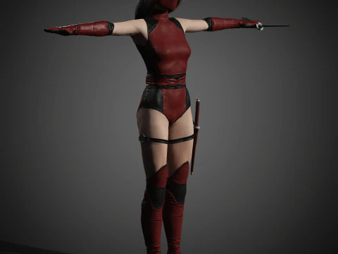 Skarlet Character 3D Model