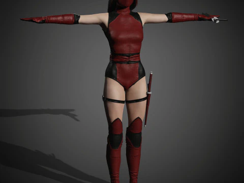 Skarlet Character 3D Model
