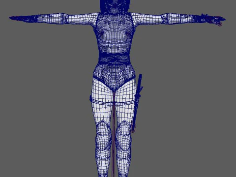 Skarlet Character 3D Model